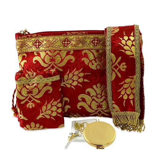 ASTUCCIO PORTA STOLA IN TESSUTO BROCCATO SPIGHE DI GRANO