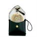 GENUINE GREEN LEATHER CASE WITH DECORATIVE PLAQUE PYX