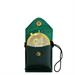 GENUINE GREEN LEATHER CASE WITH DECORATIVE PLAQUE PYX