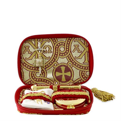 ALPHA AND OMEGA BROCADE FABRIC SICK CALL SET