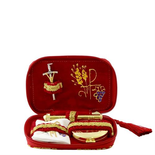 BROCADE FABRIC EARS OF WHEAT SICK CALL SET