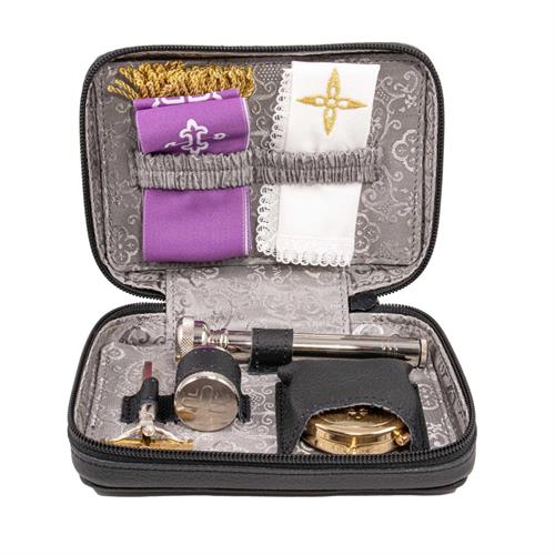 GENUINE LEATHER SICK CALL SET GREY LINING