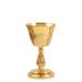 GOLD PLATED TRAVEL CHALICE WITH DECORATED KNOT