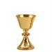 GOLD PLATED TRAVEL CHALICE  WITH STONES