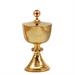 GOLD PLATED TRAVEL CIBORIUM  WITH STONES