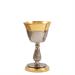 TWO-TONE TRAVEL CHALICE WITH HAMMERING