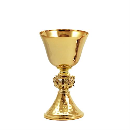 TRAVEL CHALICE WITH GOLD PLATED ANGELS