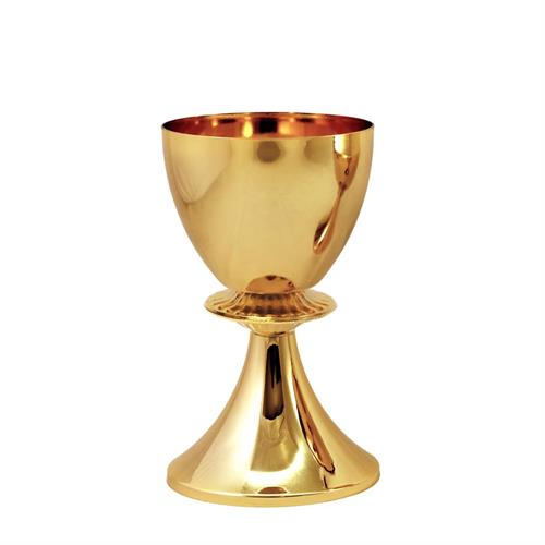 GOLD PLATED CHALICE  WITH OVAL KNOT