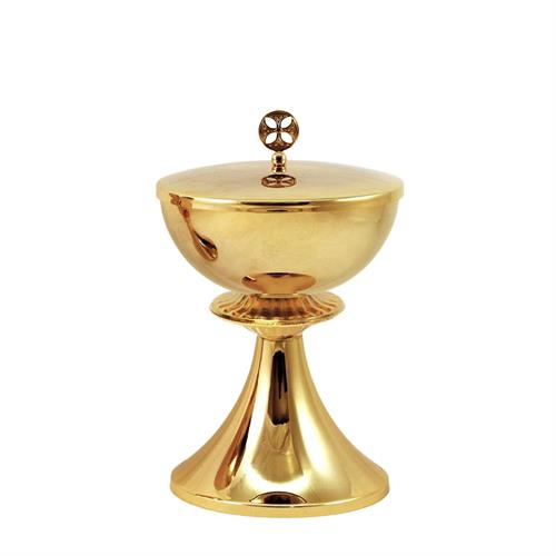 GOLD PLATED BRASS CIBORIUM  WITH OVAL KNOT