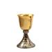 TWO-TONE CHALICE WITH HAMMERING AND DECORATED KNOT