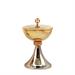 TWO-TONE CIBORIUM WITH RELIEF GRAPE AND VINE KNOT