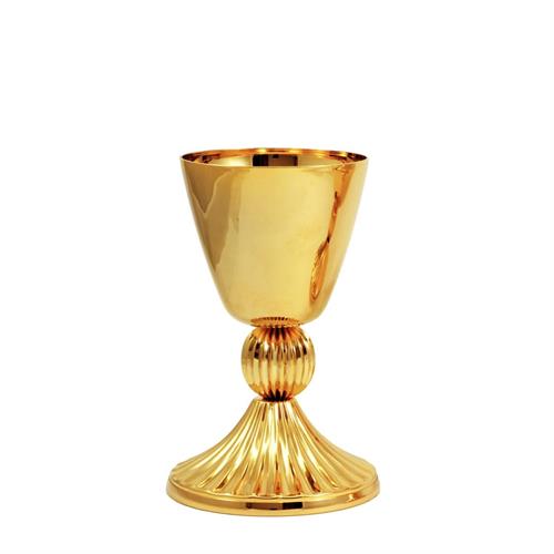 GOLD PLATED CHALICE WITH BASE WITH STRIPES