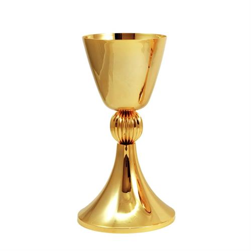 CALICE DORATO CON NODO RIGATO