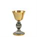 TWO-TONE TRAVEL CHALICE WITH STRIPED BASE AND KNOT