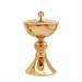 GOLD PLATED CIBORIUM  AND DECORATED KNOT