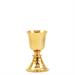CALICE DORATO DA VIAGGIO CON BASE MARTELLATA