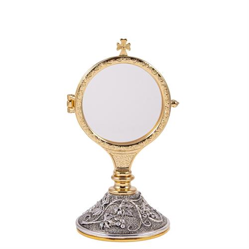 CHAPEL MONSTRANCE ON SILVER GRAPE BASE