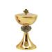 CIBORIUM  WITH FISH KNOT IN ANTIQUE SILVER AND GOLD