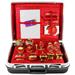 TRAVEL MASS KIT ABS SUITCASE  WITH RED SATIN INSIDE