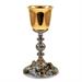 TWO-TONE BAROQUE CHALICE  WITH GOLD PLATED ANGELS