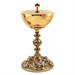 BAROQUE GOLD PLATED CIBORIUM WITH SILVER-PLATED ANGELS