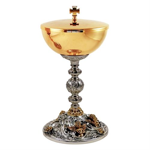 PISSIDE BICOLORE BAROCCO CON ANGELI DORATI