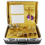 VALIGIA PER CELEBRAZIONE INTERNO RASO GIALLO