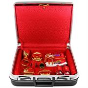 VALIGIA PER CELEBRAZIONE ULTIMA CENA INTERNO RASO ROSSO