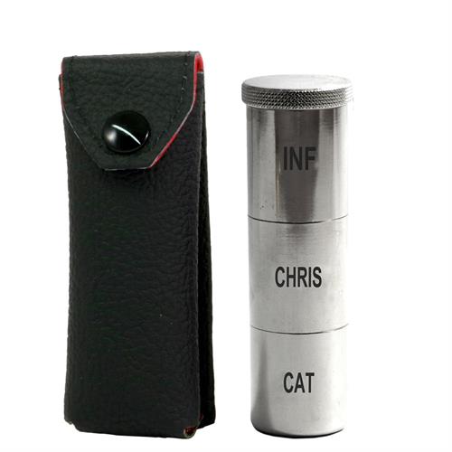 ASTUCCIO IN PELLE NERA CON VASETTO INF-CRIS-CAT