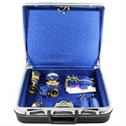 VALIGIA PER CELEBRAZIONE ULTIMA CENA INTERNO RASO BLU