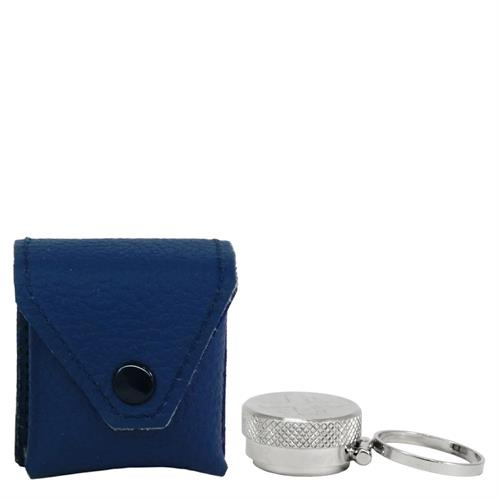 VASETTO CON ANELLO OLI SANTI CON CUSTODIA PELLE BLU