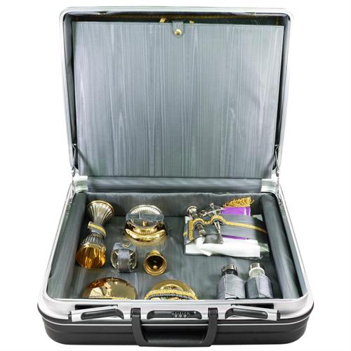 VALIGIA PER CELEBRAZIONE ULTIMA CENA INTERNO RASO GRIGIO