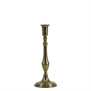 BUGIA A STELO OTTONE LUCIDO 25 cm.