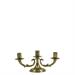 CANDELABRO IN OTTONE LUCIDO 3 BRACCIA