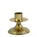 POLISHED BRASS CANDLESTICK ON SIMPLE BASE H. 6 CM.