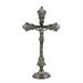 SILVER TONE CROSS H 36 CM.