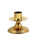 GOLD PLATED CANDLESTICK ON SIMPLE BASE H. 6 CM.