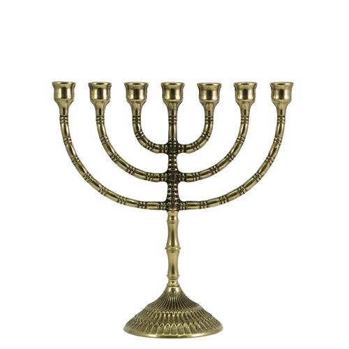 CANDELABRO 7 FIAMME OTTONE LUCIDO