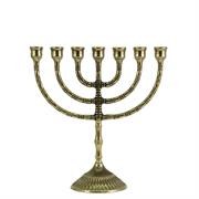 CANDELABRO 7 FIAMME OTTONE LUCIDO