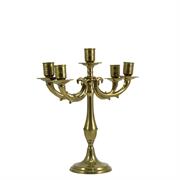 CANDELABRO IN OTTONE 5 FIAMME