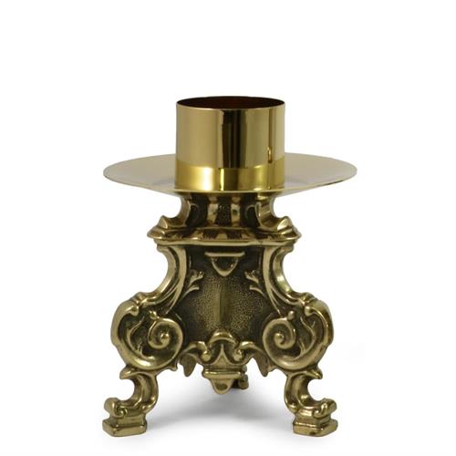 CANDELIERE SU BASE ROCOCO' BRUNITA