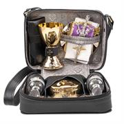 BORSELLO  CELEBRAZIONE VERA PELLE E RASO GRIGIO