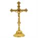 CROCE DORATA SU BASE SU BASE BAROCCA H. 30,5 CM.