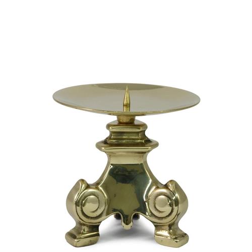 POLISHED BRASS CANDLESTICK WITH TIP