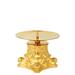 CANDLESTICK WITH GOLD PLATED CAPITAL AND TIP