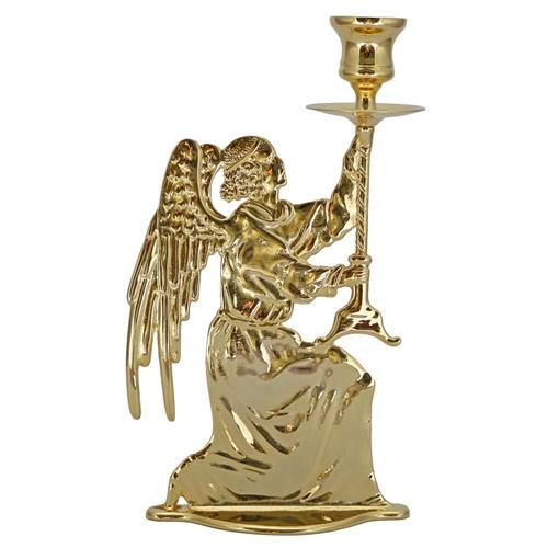 GOLD PLATED ANGEL CANDLESTICK