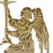 GOLD PLATED ANGEL CANDLESTICK