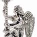 CANDELIERE ANGELO RESINA ARGENTO ANTICO
