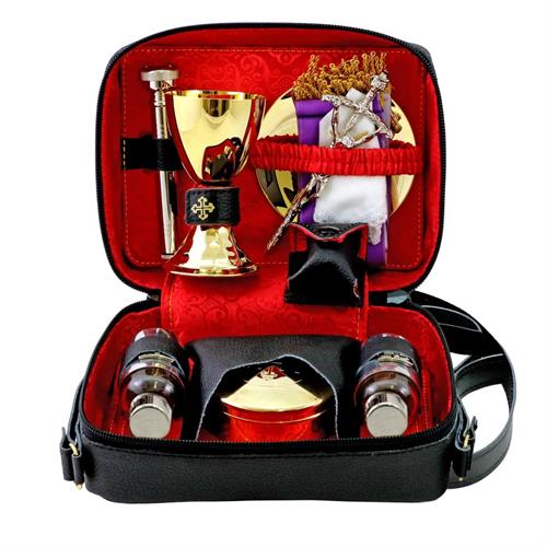 BORSELLO CELEBRAZIONE VERA PELLE/RASO ROSSO C/ASPERG. E VAS.