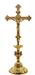CROCE DORATA CON NODO ANGELO PIETRE ROSSE H. 41 CM.